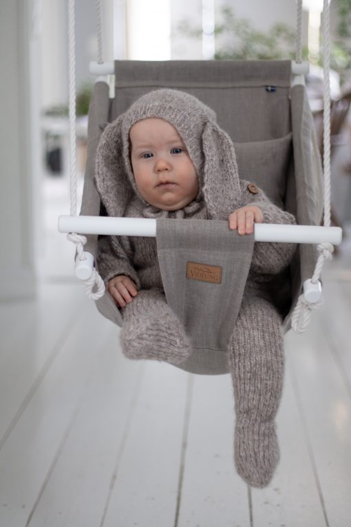 Idun naturell babygunga i lin från Videung of Sweden